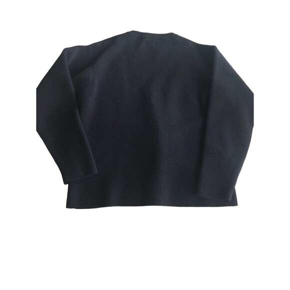 Boston Traders Crew Neck Soft‎ Slub Pullover Sweater Black, Size M Wool/Nylon - Picture 2 of 6